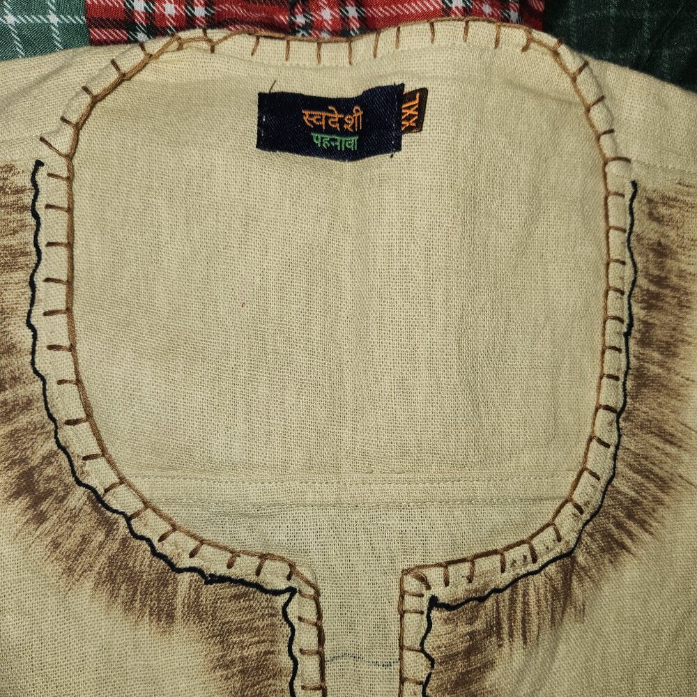 Short Long Sleeve Kurta Men